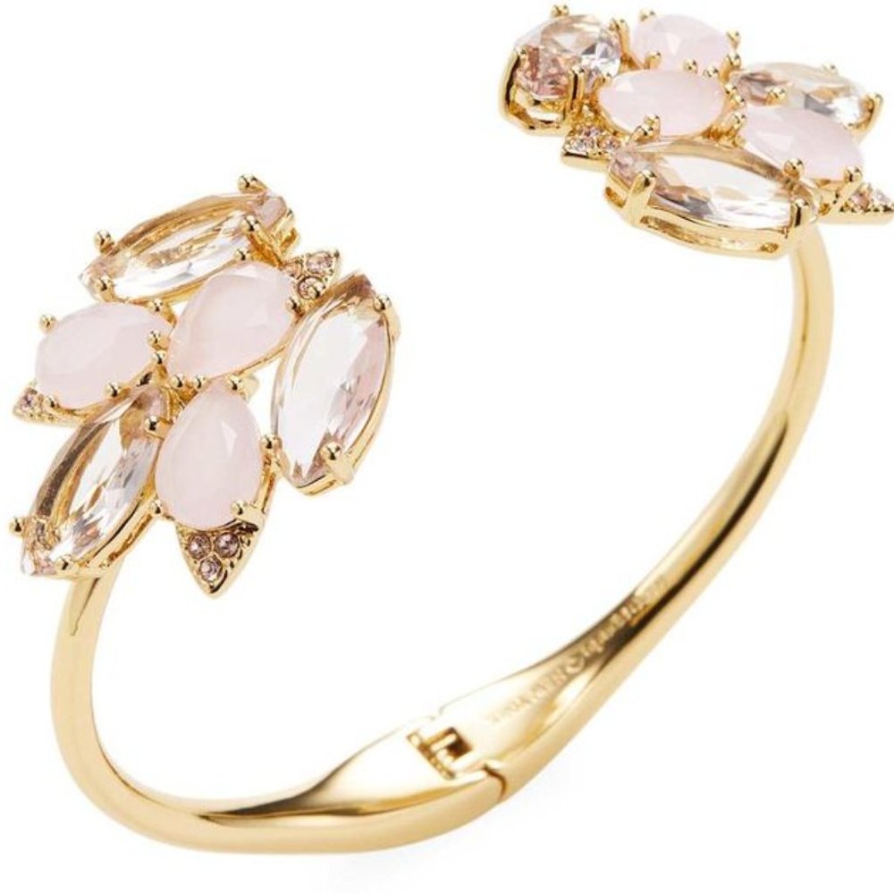 Kate Spade "Blushing" Blooms Open-hinged Bracelet